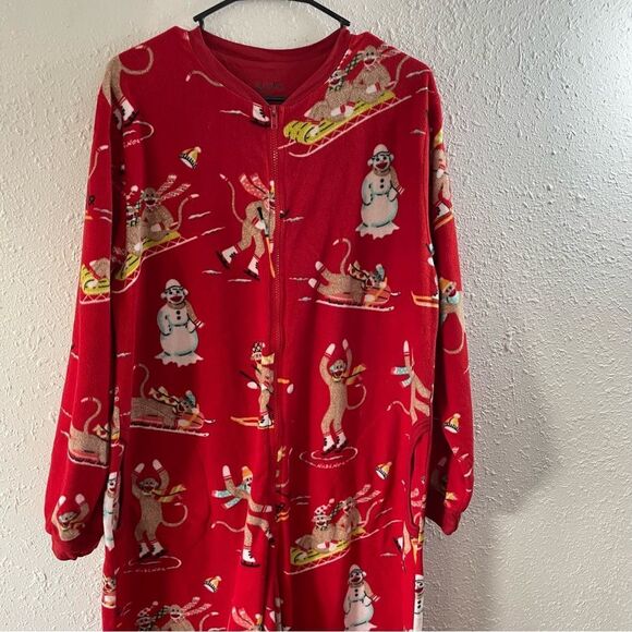 Nick & Nora Women’s XL Fleece Zip Up Onsie - Picture 2 of 6